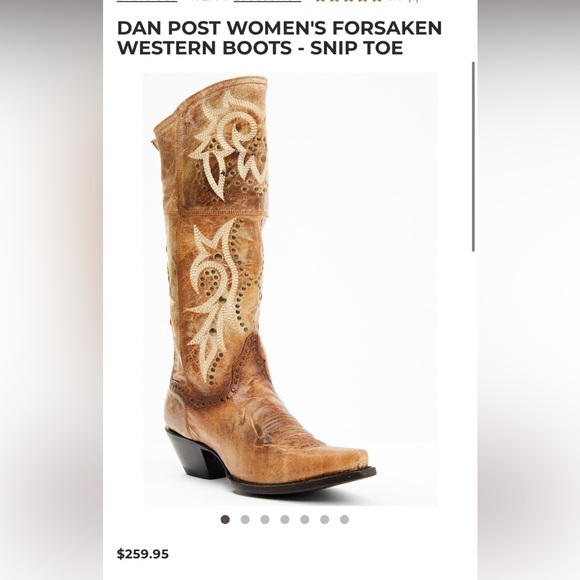 Nwt Dan Post Forsaken Boots Sz 8 - Picture 5 of 6